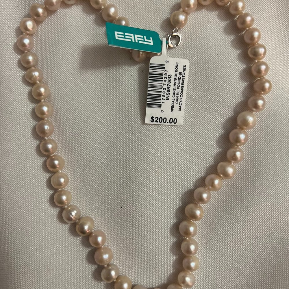 EFFY Cultured Freshwater Pearl (7 mm) 18" Statement Necklace Cream/Pink